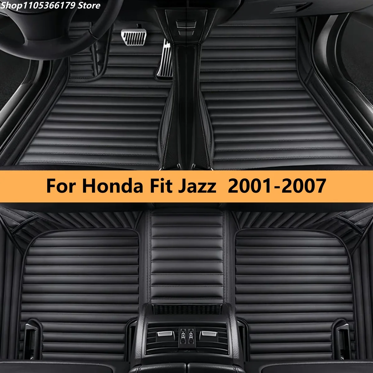 

Коврики для автомобиля Honda Fit Jazz 2001-2007 годов выпуска, из кожи, полный комплект.