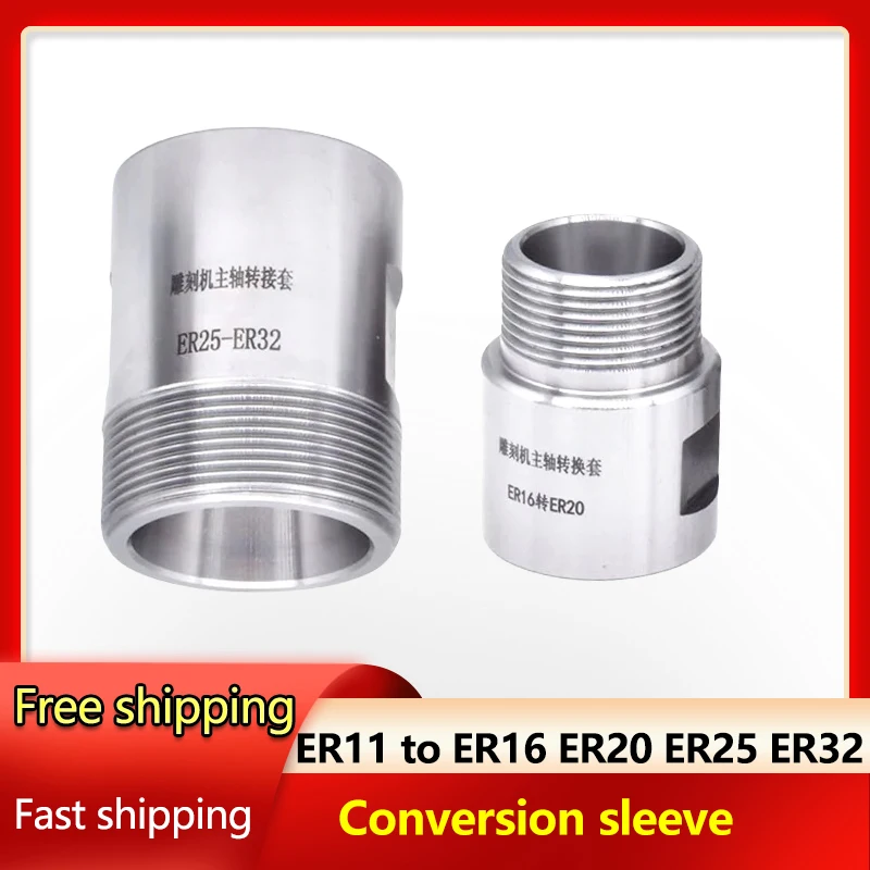 Máquina de Gravura do Eixo do Motor Luva do Eixo do Motor Cnc Faça Você Mesmo Tool Adaptador Er11 Er16 Er20 Er25 Er32