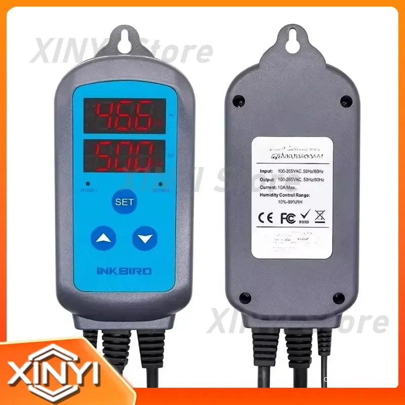 IHC-200 Digital Dural Stage Humidity Controller for Humidifier Dehumidifier Thermometer for Aquariums
