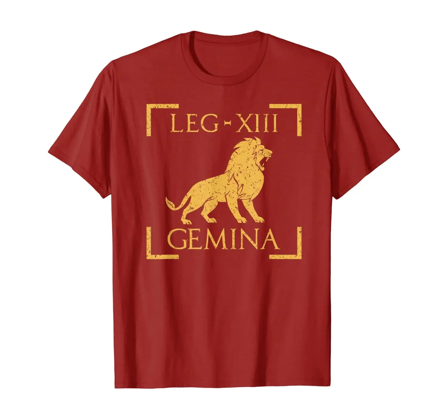 Summer Cotton Short Sleeve O-Neck Mens T Shirt New S-5xl Legio XIII Gemina Lion Emblem Roman Legion T-Shirt.harajuku oversized