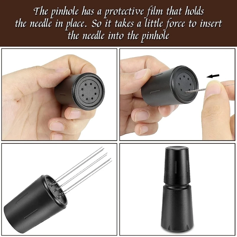 เข็มกาแฟ Tamper Espresso Stirrer กวน Gadget พร้อมที่จับ ผู้จัดจำหน่ายผงกาแฟโลหะวัสดุเครื่องมือกาแฟ