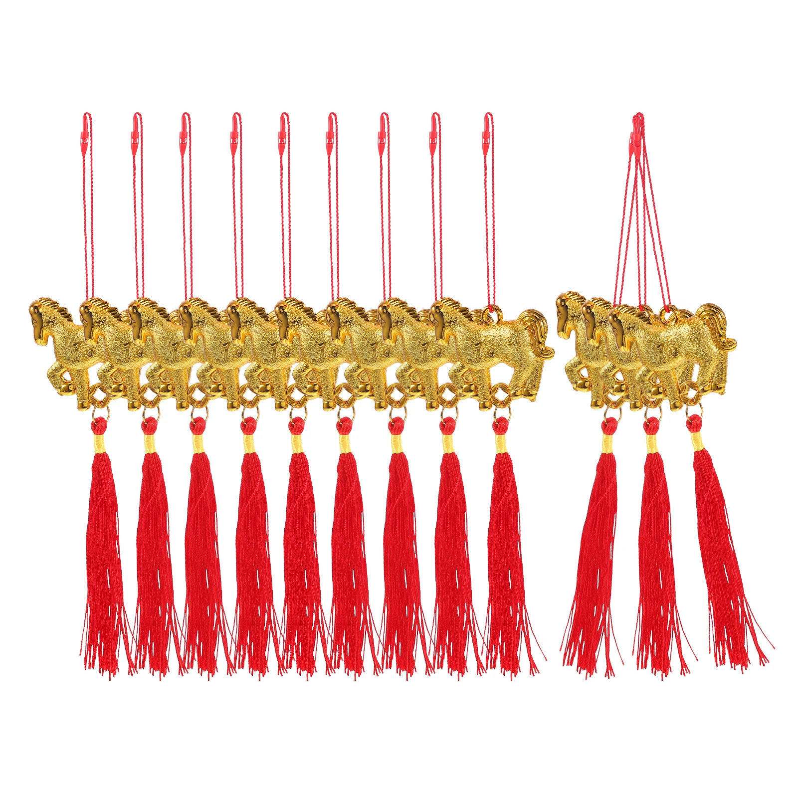 

12Pcs Chinese New Year Hanging Ornament - Spring Festival Decoration Pendant for Indoor Outdoor - Lunar New Year Party