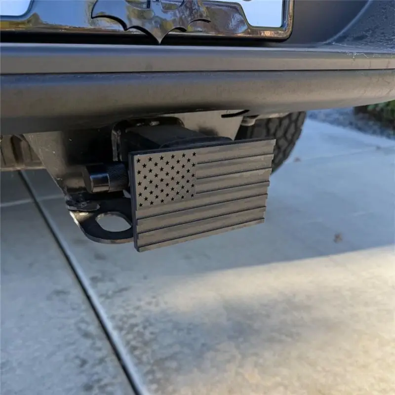 2 Inch Trailer Tow Hitch Cover, Emblem Guard, Trailer Hitch Accessories For Pickup Trucks Car SUV ,Black