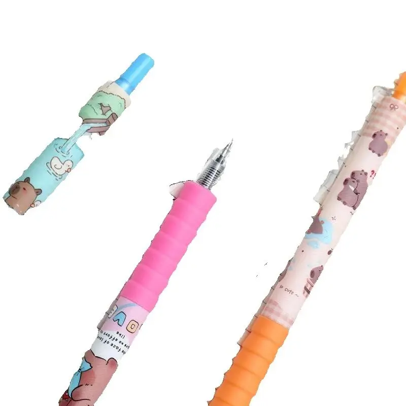 

5/10Pcs Capybara Kawaii Gel Pen Set Cute Cartoon Design Quick-Drying Office School Stationery Supplies Gel Refill Pens