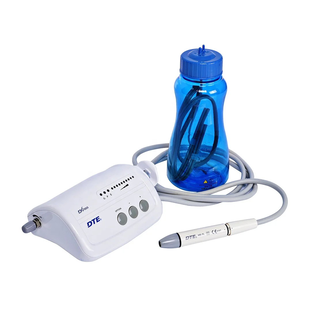 Woodpecker D6 LED Cavitron De ntal Piezo Ultrasonic Air Scaler Polisher Vet Machine with Bottle