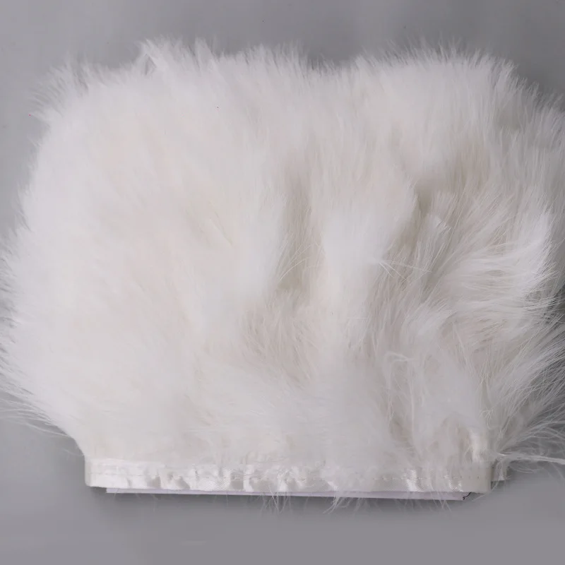 Black White Turkey Feathers Trim 8-10cm Marabou Feather Fringe Ribbon Sewing Trimming Carnival Wedding Costume DIY Craft Decor