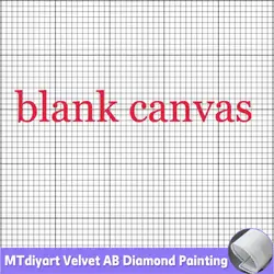 Blank Canvas Diamond painting Square Round Drill Grids Diamond Embroidery Empty Canvas With Diy Pour Glue or Double-Sided Tape