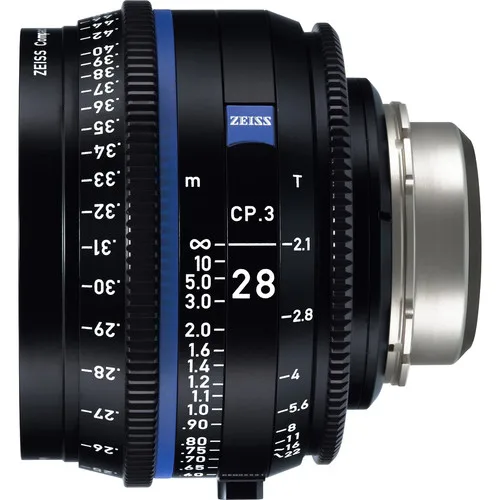 ZEISS CP.3 28mm T2.1 Compact Prime Cinema Lens For Canon EF/MFT/PL/Nikon F/Sony E Mount Cameras