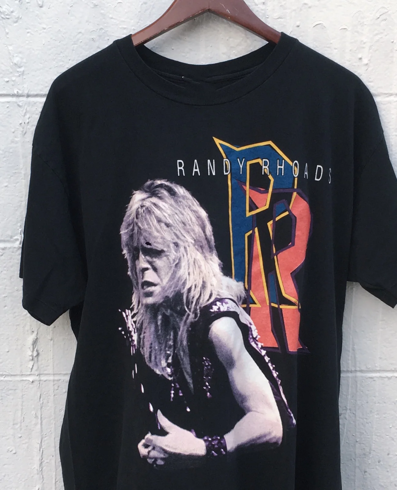 Vintage Randy Rhoads Men T-shirt Black Short Sleeve All Size S to 4XL