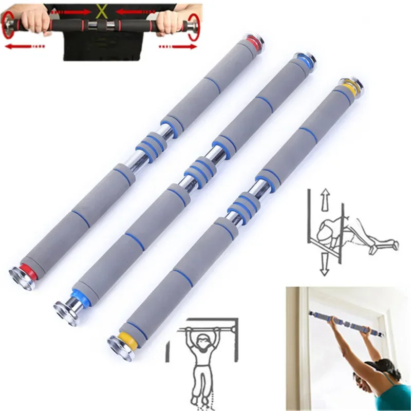 Poziomy drążek mocujący do drzwi Regulowany wiszący pojedynczy drążek Podnieś trening na podbródek Trening ciężarowy Nieograniczone użycie w domu