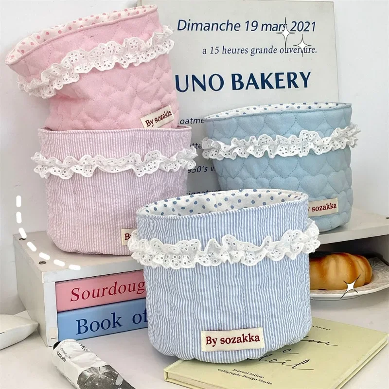 1-peca-doce-simplicidade-moda-maquiagem-escova-titular-rendas-plissado-lanche-organizador-de-mesa-estudante-feminino-material-cosmetico-caso