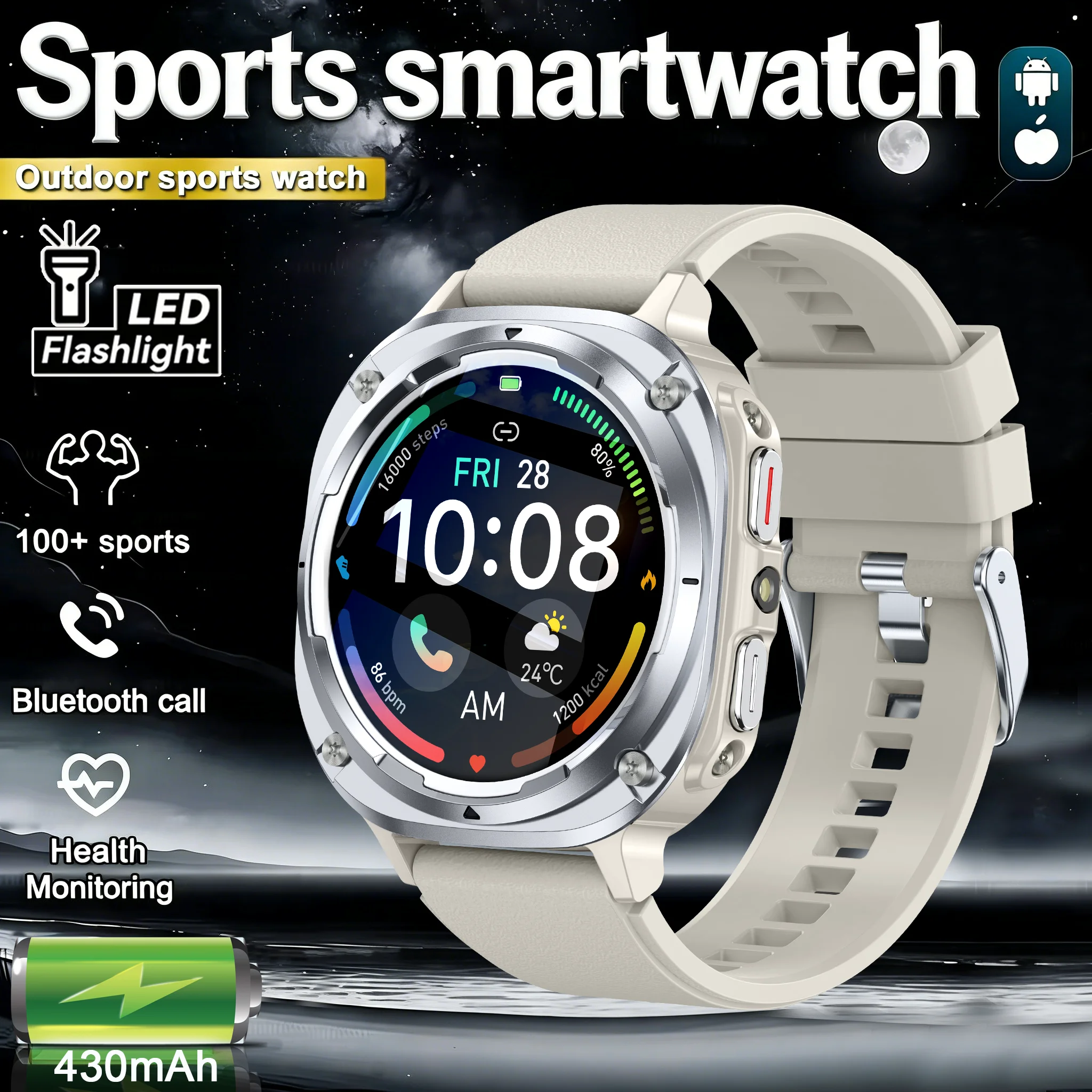 

2026 New Men Smart Watch IP68 Waterproof Bluetooth call Heart Rate Sleep Monitoring Sport Fitness Smartwatch for Android IOS