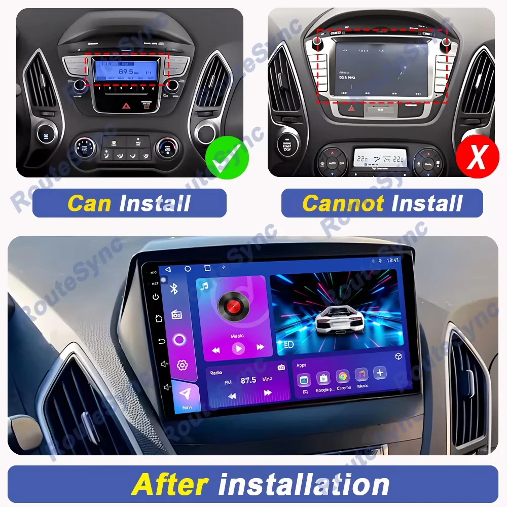 For HYUNDAI TUCSON IX35 2012 2013 2014 2015 8Core 4G WIFI Android 16 Car Multimedia Stereo Car DVD Player Navigation GPS Radio
