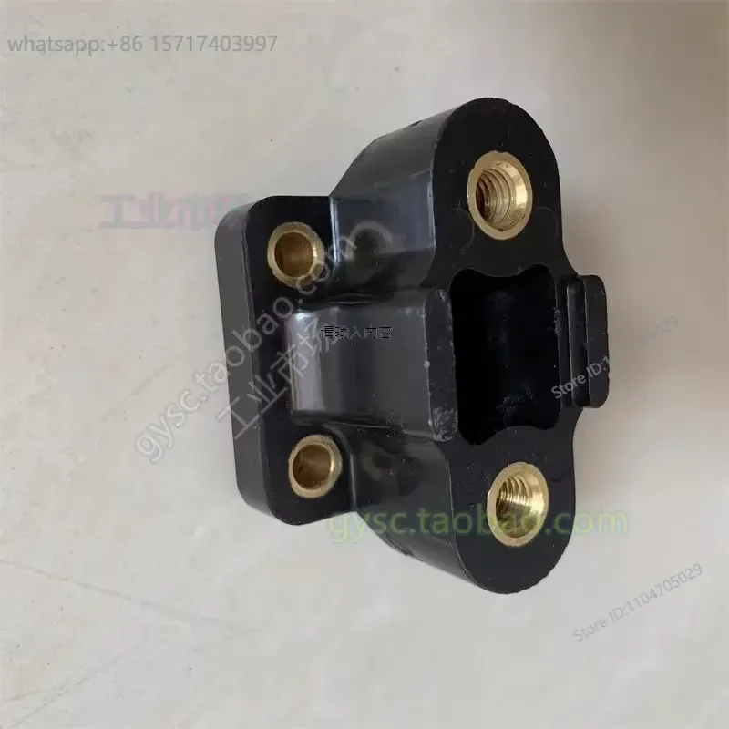 Insulation block L bracket black rubber pad welded joint accessories fixed anti collision device components