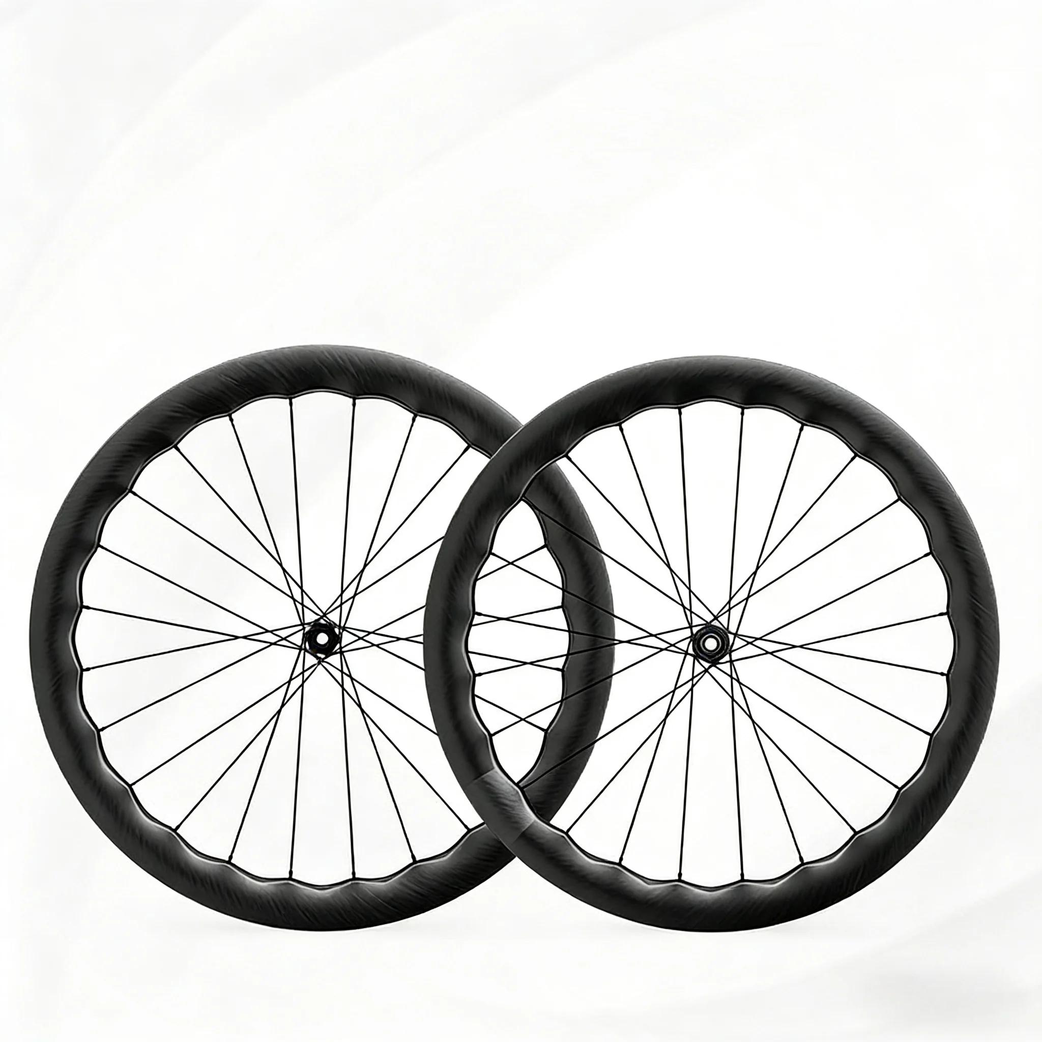 700C Carbon Wielset Wave Design 46/50mm T800/T1000 23mm Tubeless Pillar1423 Schijfrem Shimano S11 MS SRAM XDR DE Lager