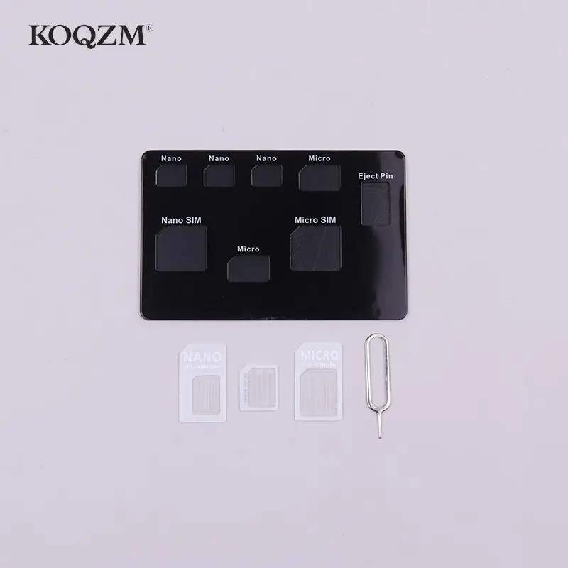 Ultra Thin Memory Card Case Holder Wallet Storage Box Credit Card Size for SD Nano/Micro SIM Cards Organizer Container Eject Pin