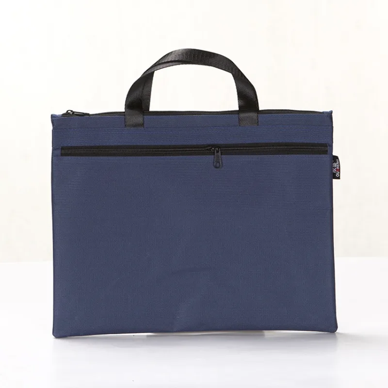 أكسفورد القماش حقيبة ملفات مزدوجة حمل حقيبة مجلد وثيقة Orginizer بورت المستندات A4 A4 مجلد ملفات Pochette الميزانية المغلف