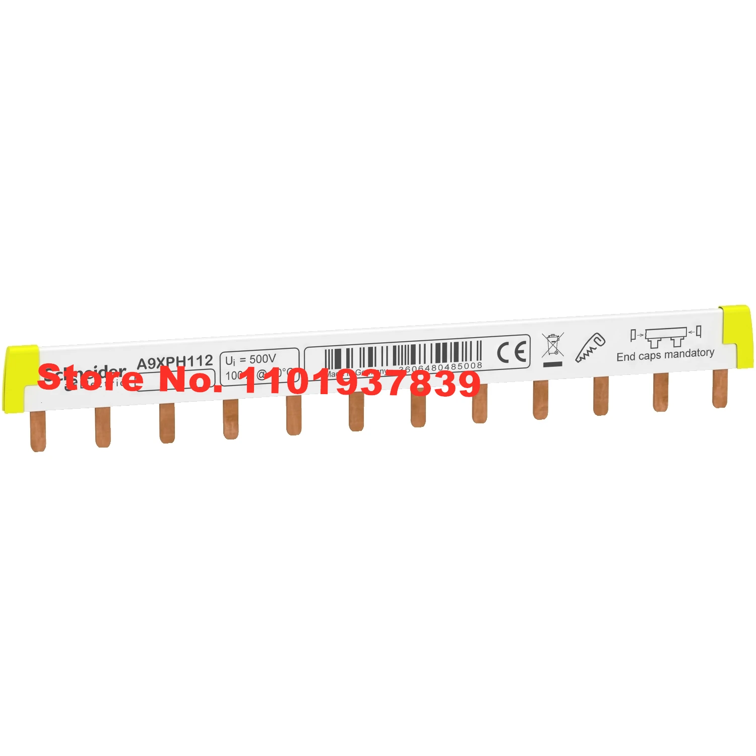 A9XPH112 12x18mm Comb Busbar 12 Channel Use for Schneider 1P MCB Miniature Circuit Breaker