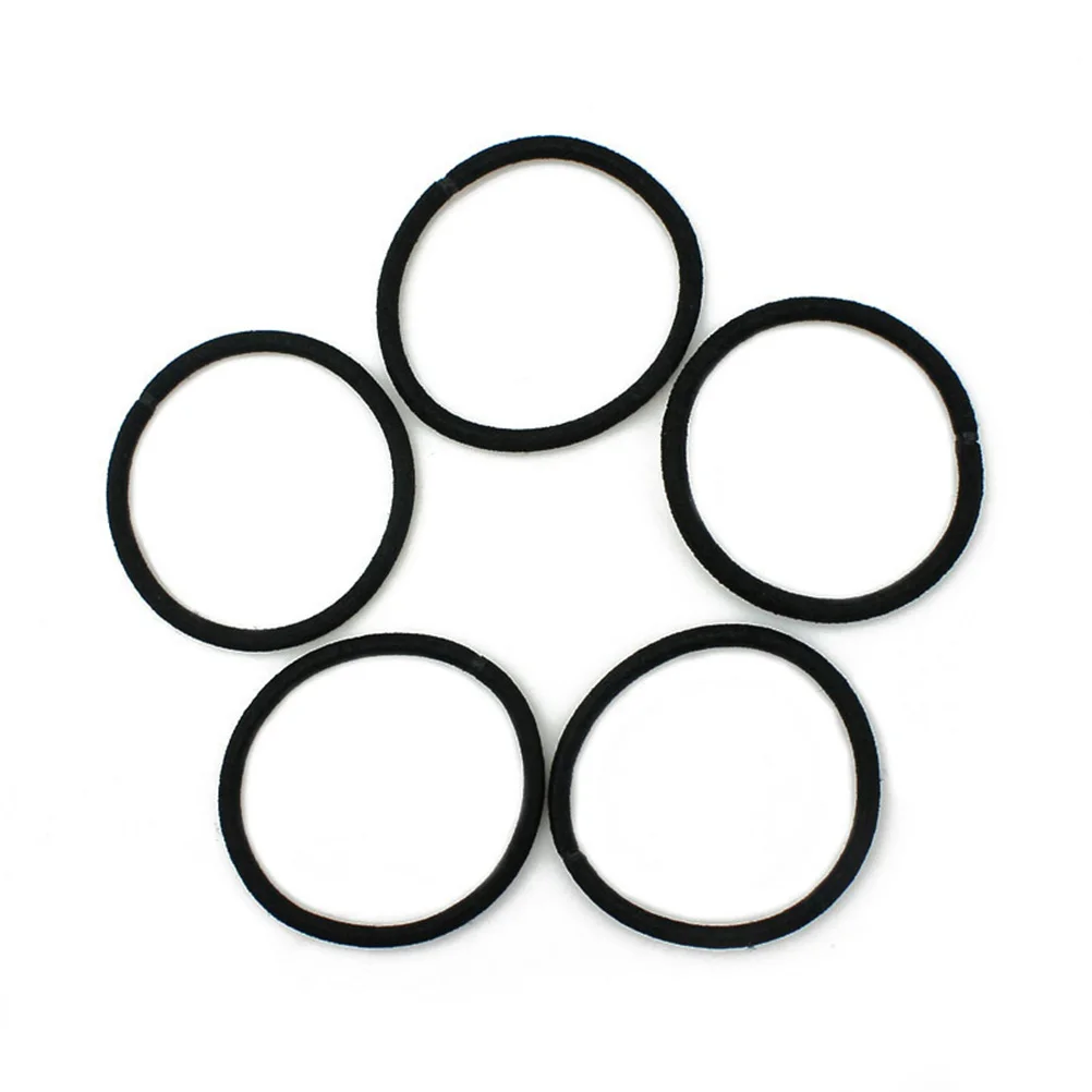 

40 Pcs Hair Bands High Elasticity Black Seamless Longevity Abundant Set Ponytail Braiding Hairdos Stretchy Durable Hair Ties