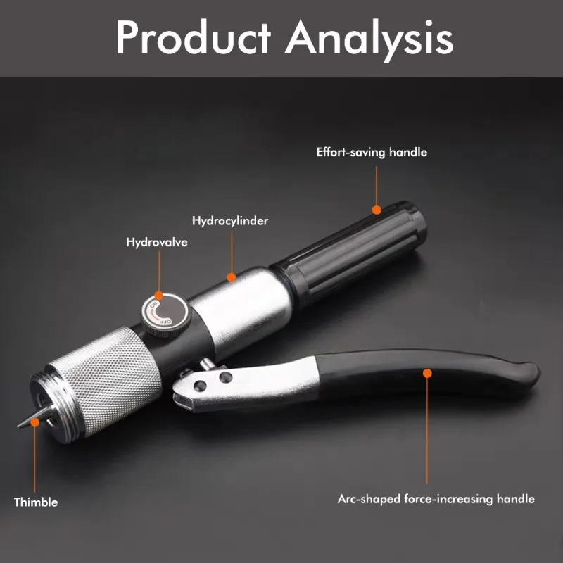 Hydraulic tube expander 10-42mm lever type refrigeration copper tube expander, manual tube expander tool