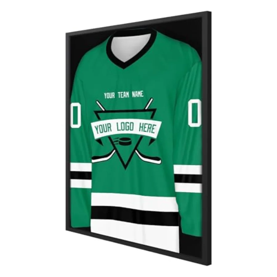 

26x37 XL Shadow Box Frame Jersey Display Case with Grade A Natural Pine Wood Acrylic Front Jersey Frame for Hockey Soccer Baske