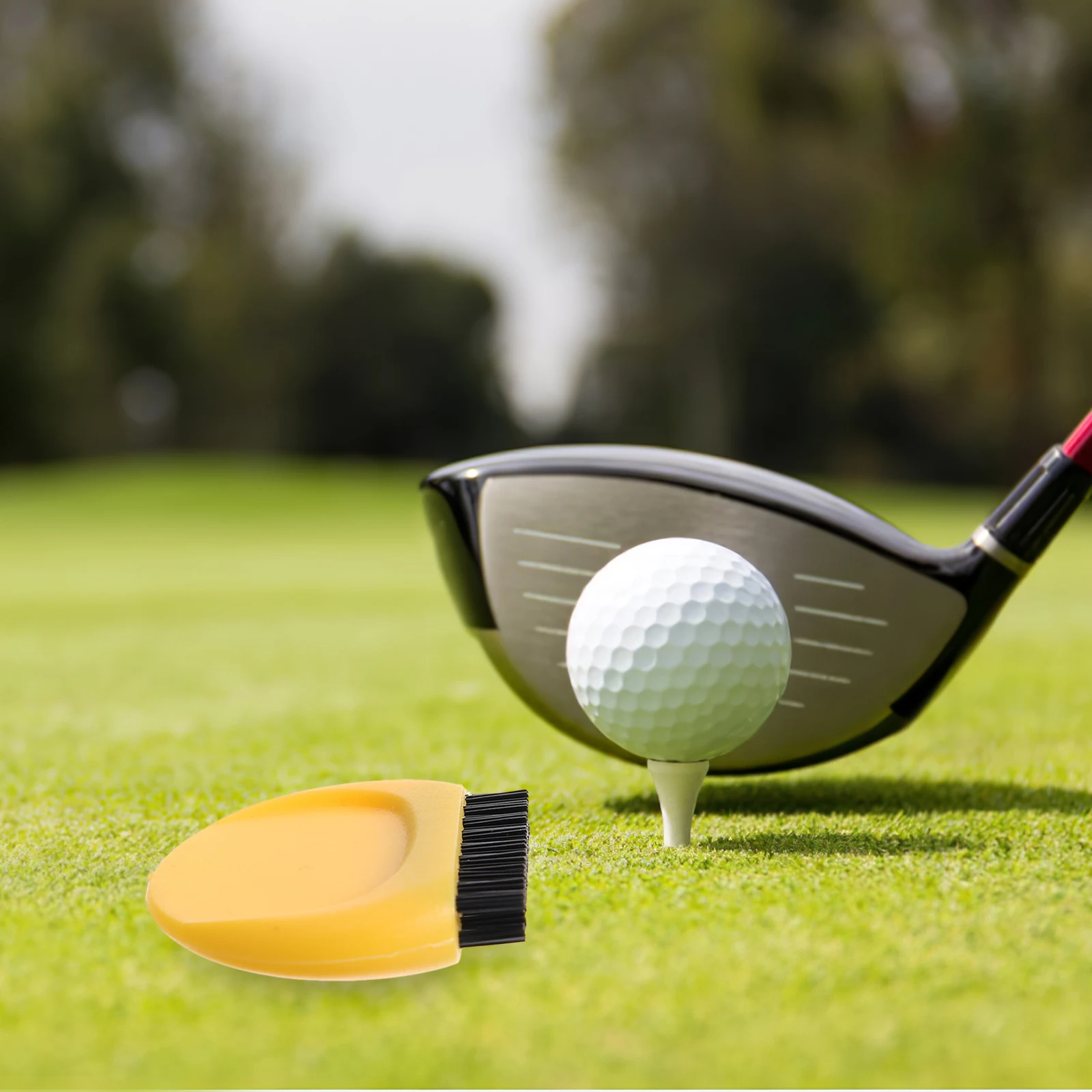 

4 Pcs Golf Club Brush Balls Cleaner Professional Golfs Accessories Reusable Outdoor Practice Mini Golfing Base Stable Material