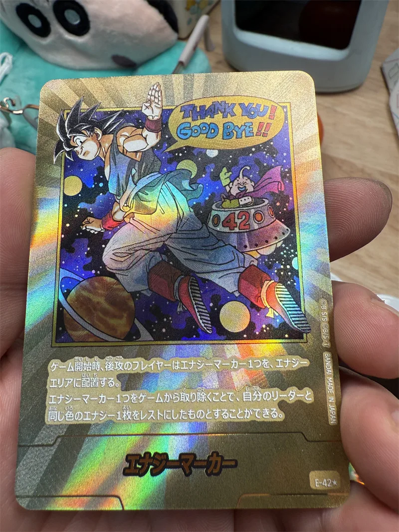 DIY Dragon Ball TCG Reprint Light Refraction Gold Foil Craft Cards Anime Manga CCG Collectible Gift Rare
