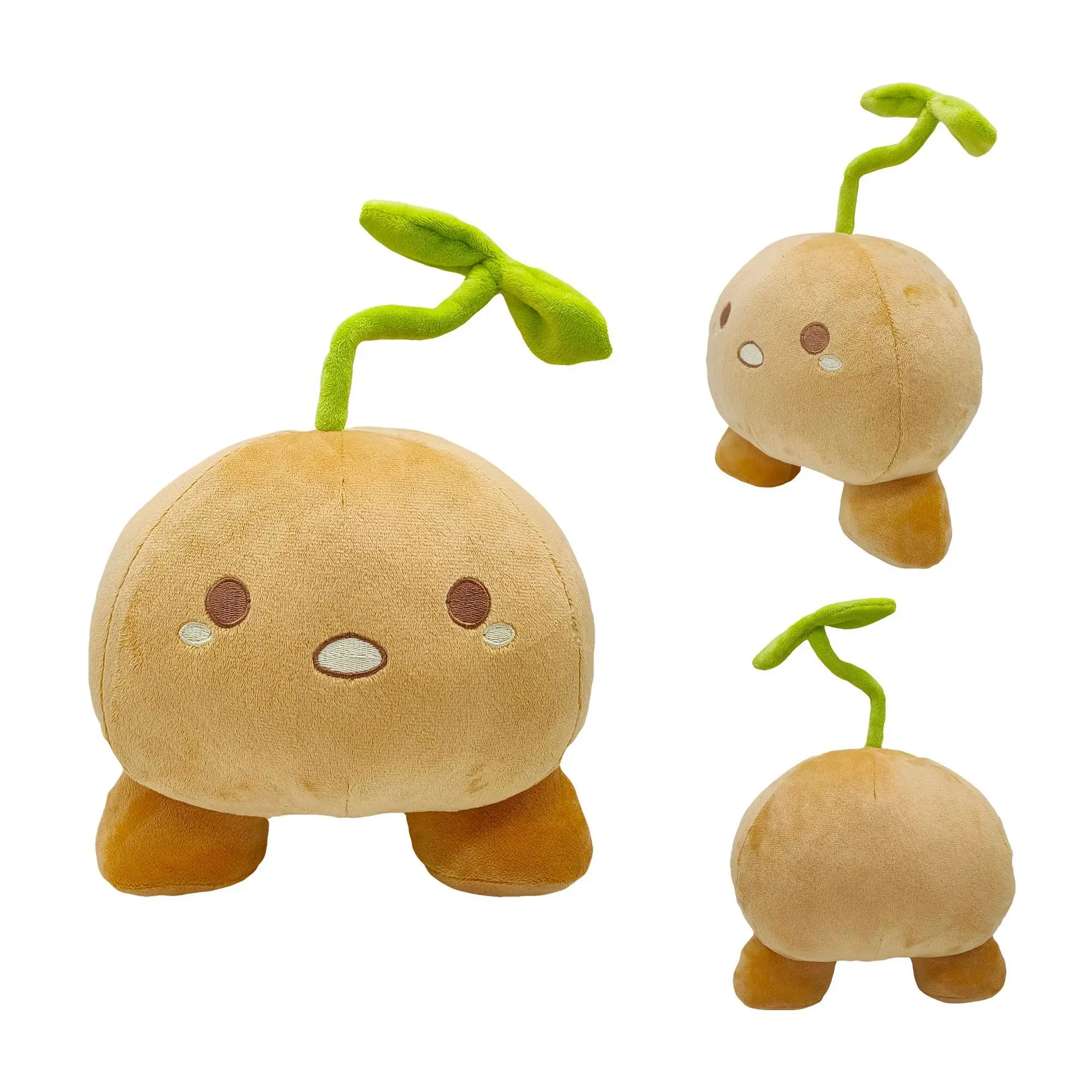 Horror Omori Game Seedot Plush Toy Character Figure Sprout Mole Anime Doll Kawaii Potato Sprout Soft Stuffed Vegetation Toys