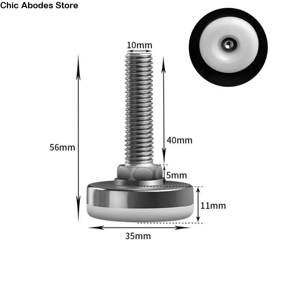 للأريكة، الطاولة، الكرسي، الخزانة، أقدام الأثاث المضادة للانزلاق القابلة للتعديل، أجهزة الأثاث، قاعدة النايلون، واقي الأرضية #1