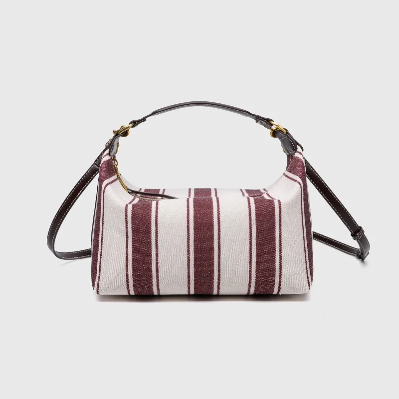 

Модные полосатые тканевые холщовые женские сумки на молнии, однотонные сумки из искусственной кожи высокого качества, сумки через плечо, дорожные сумки