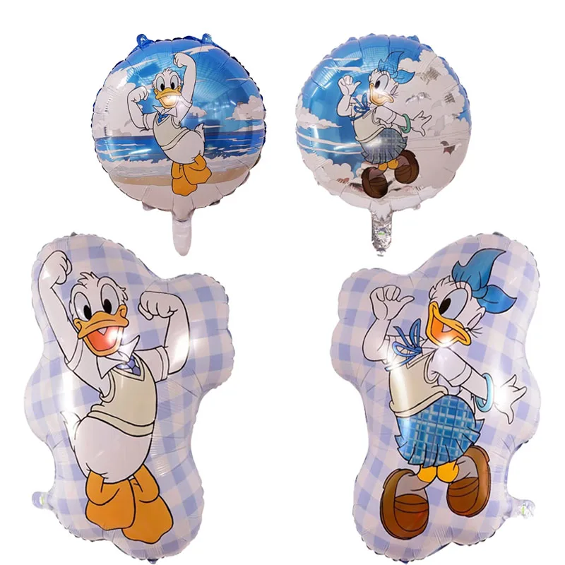 Disney Donald Duck Helium Balloon Round Cartoon Ballon Baby Birthday Balloon Boy Baby Shower Party Inflatable Toy Balloon Supply