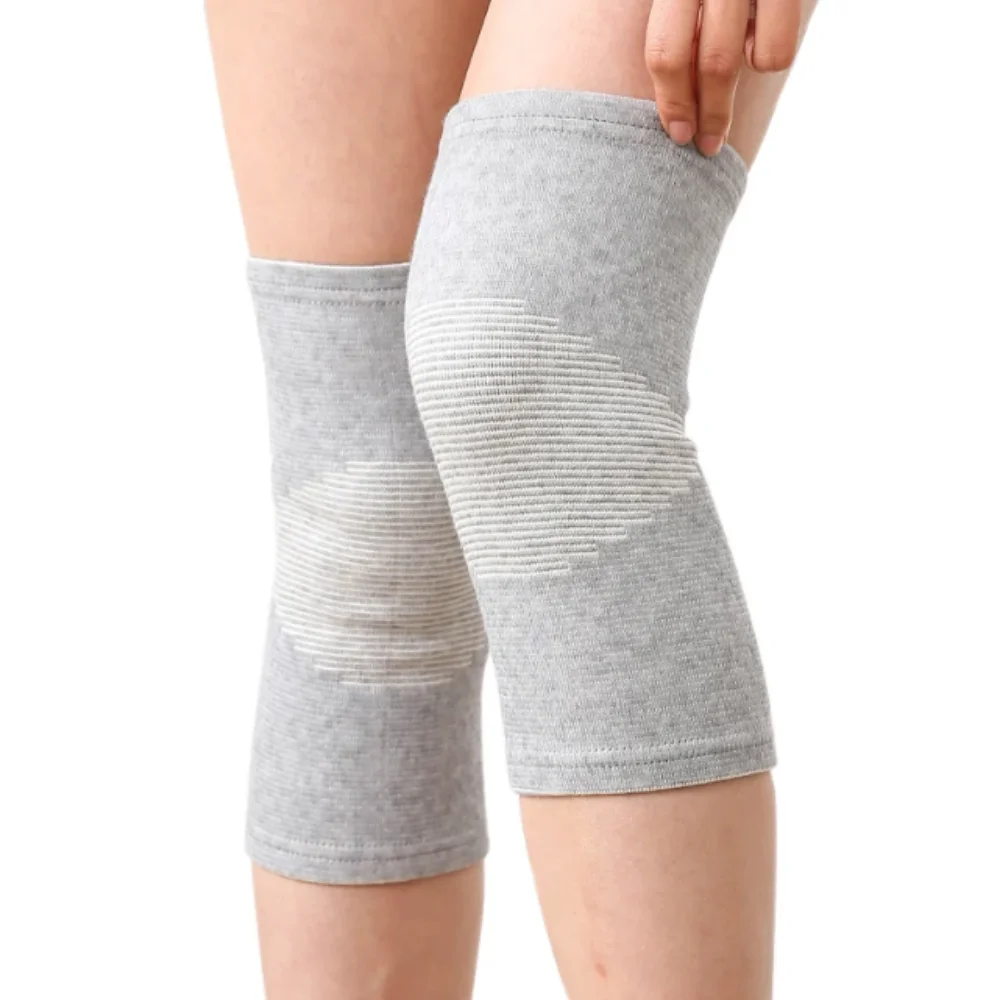 

Pressurized Elastic Wool Knee Pads Cotton Polyester Thin Elasticity Knee Protector Skin Color Nude Black Grey