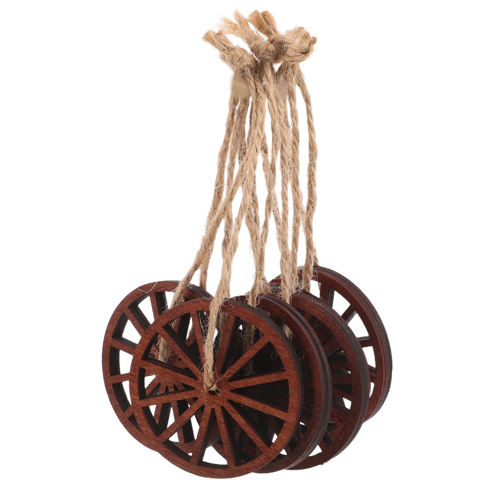 

12pcs Retro Wooden Wall Decor Natural Finish Vintage Cartwheel Wagon Decorations Farmhouse Bedroom Bar Living Room