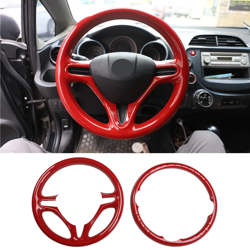 

Car Steering Wheel Anti-Scratch Bright Strip Scratch-Covering Interior Patch For Honda Fit 2008-2011 City 2008-2014