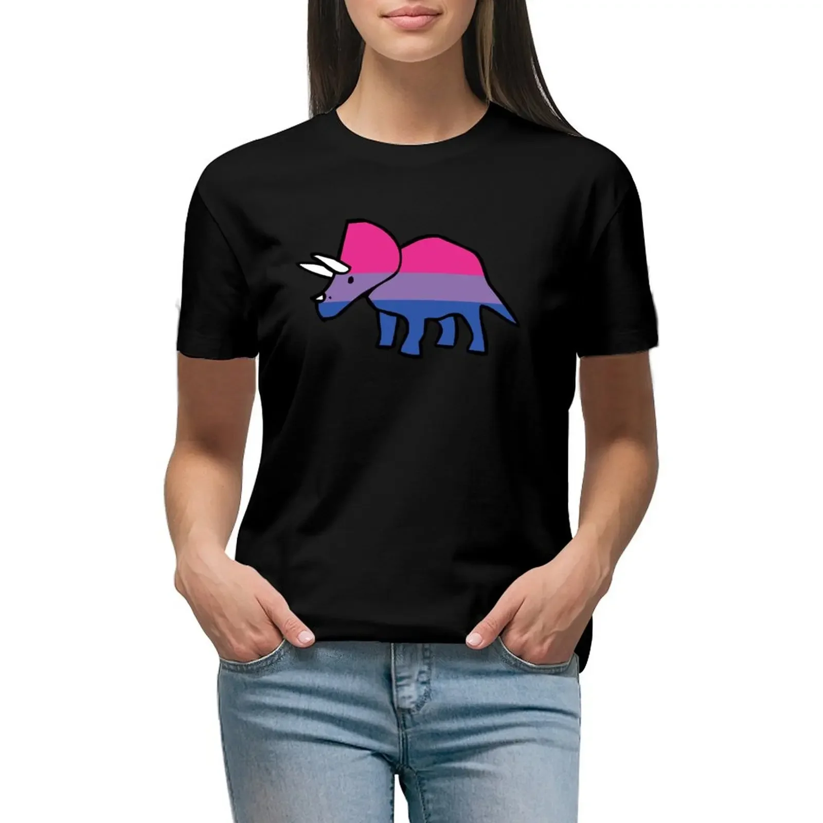 

Biceratops (Bisexual Triceratops) T-Shirt cute clothes Female clothing plus sizes Womens clothing