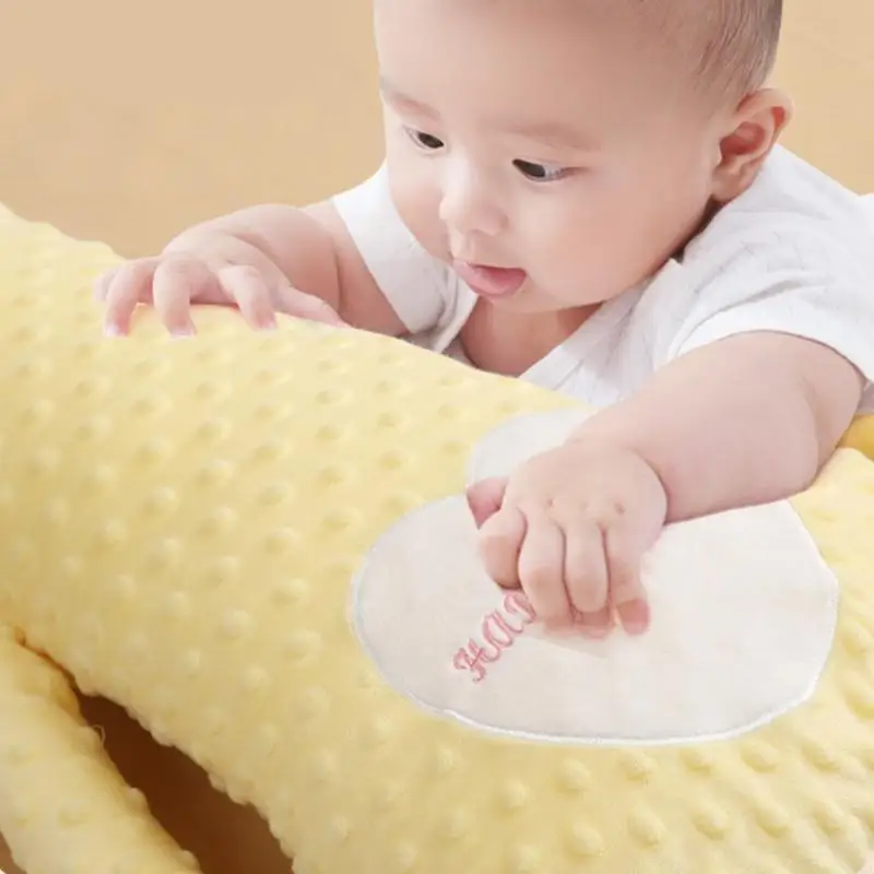 D5QA وسادة استرضاء يدوية مهدئة على شكل رسوم كرتونية لعبة لحاف قابلة للتسخين للطفل مع/بدون 52 أغنية لتعزيز راحة النوم