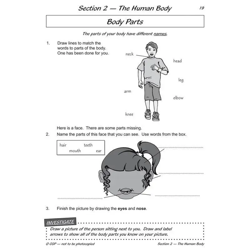 KS1 Science Year One Workout Animals  The Human Body CGP Books Coordination Group Publications 9781782942320 Book