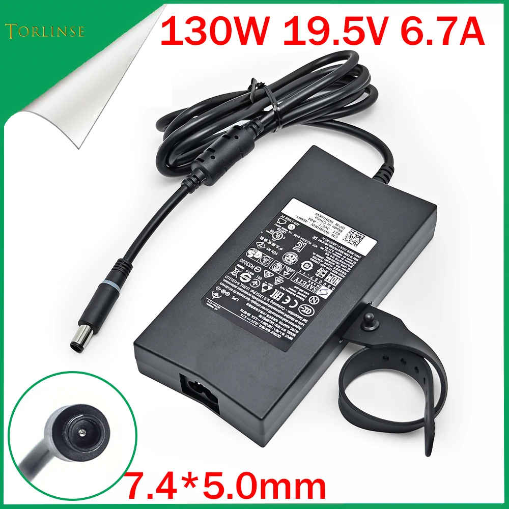 Adaptador de CA para ordenador portátil, cargador para Dell Lnspiron 15 19,5 130 5576 5577 7557 7559 17R N7110 XPS Gen 2 PA-4E P60F002, 7566 V 6.7A