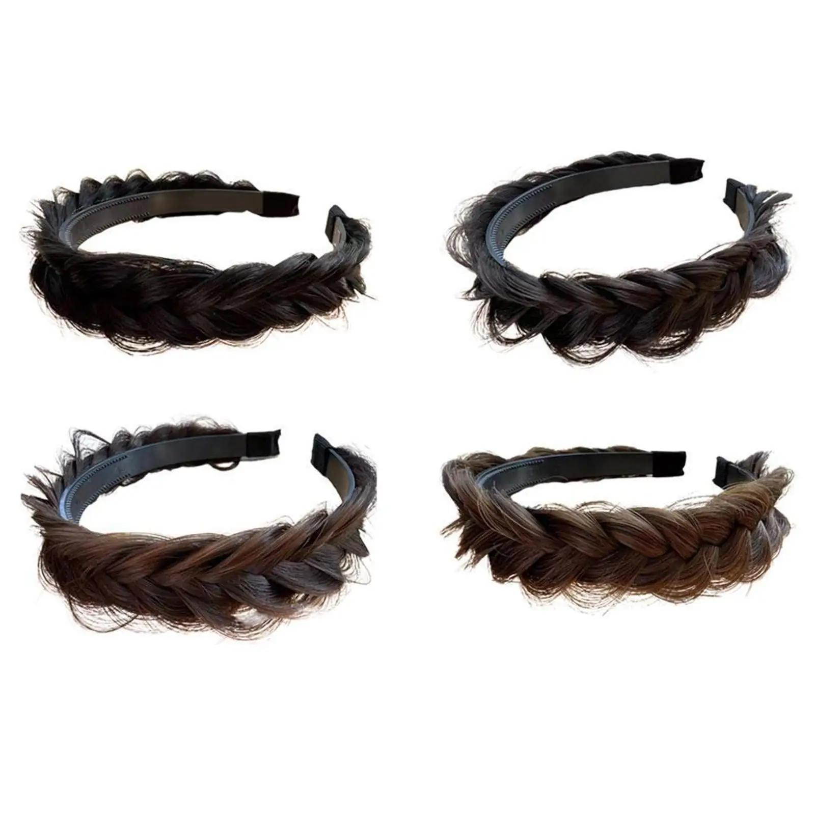 

Hair Braided Headband, Hair Hoop Braids Hair Styling Headpiece, Headwear Chunky Chunky Elastic Hair Band for Women