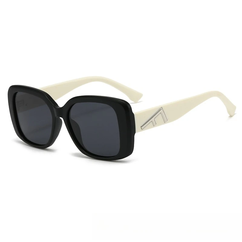 

​​2025 Wide Temple Square Sunglasses, Polarized UV400 Oversized Retro Street Style for Driving & Vacation Unisex​​