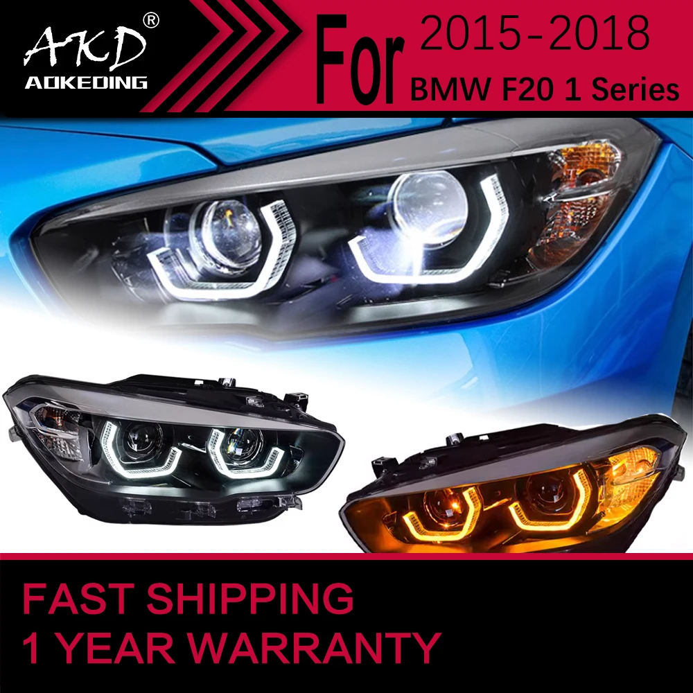 Car Lights for BMW F20 1 Series LED Headlight 2015-2018 116i 118i 125i Head Lamp Drl Projector Lens Automotive Accessories