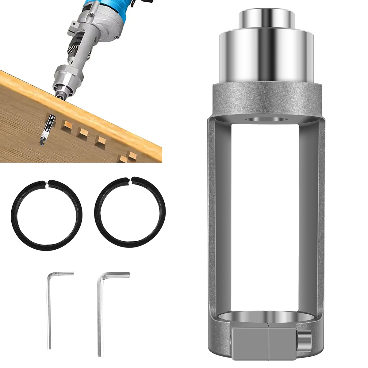 

Square Hole Drill Bit Adapter Drill Bit Fixing Bracket Professional Attachment Joint Mortiser Bit for Hand Electric Drill