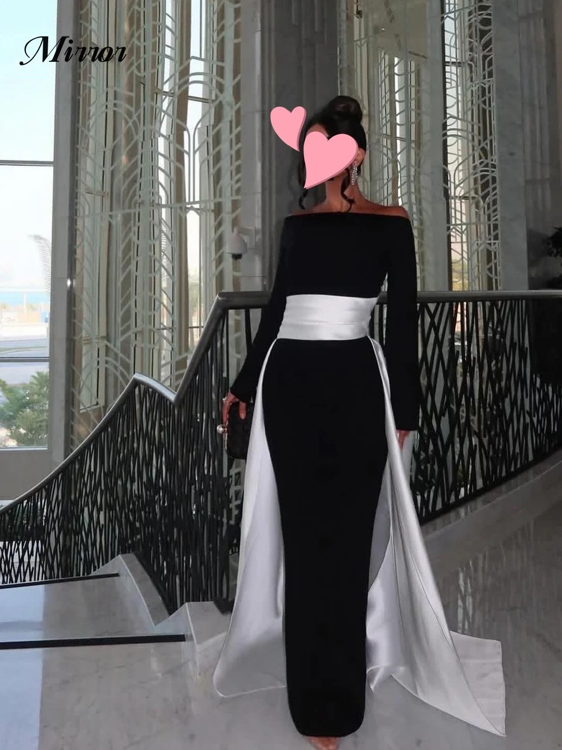 Mirror Dress Elegant Vintage Sweet Simple Rose Red Satin Boat Neck Customized Formal Occasion Prom Dress Evening Party Gowns image 2
