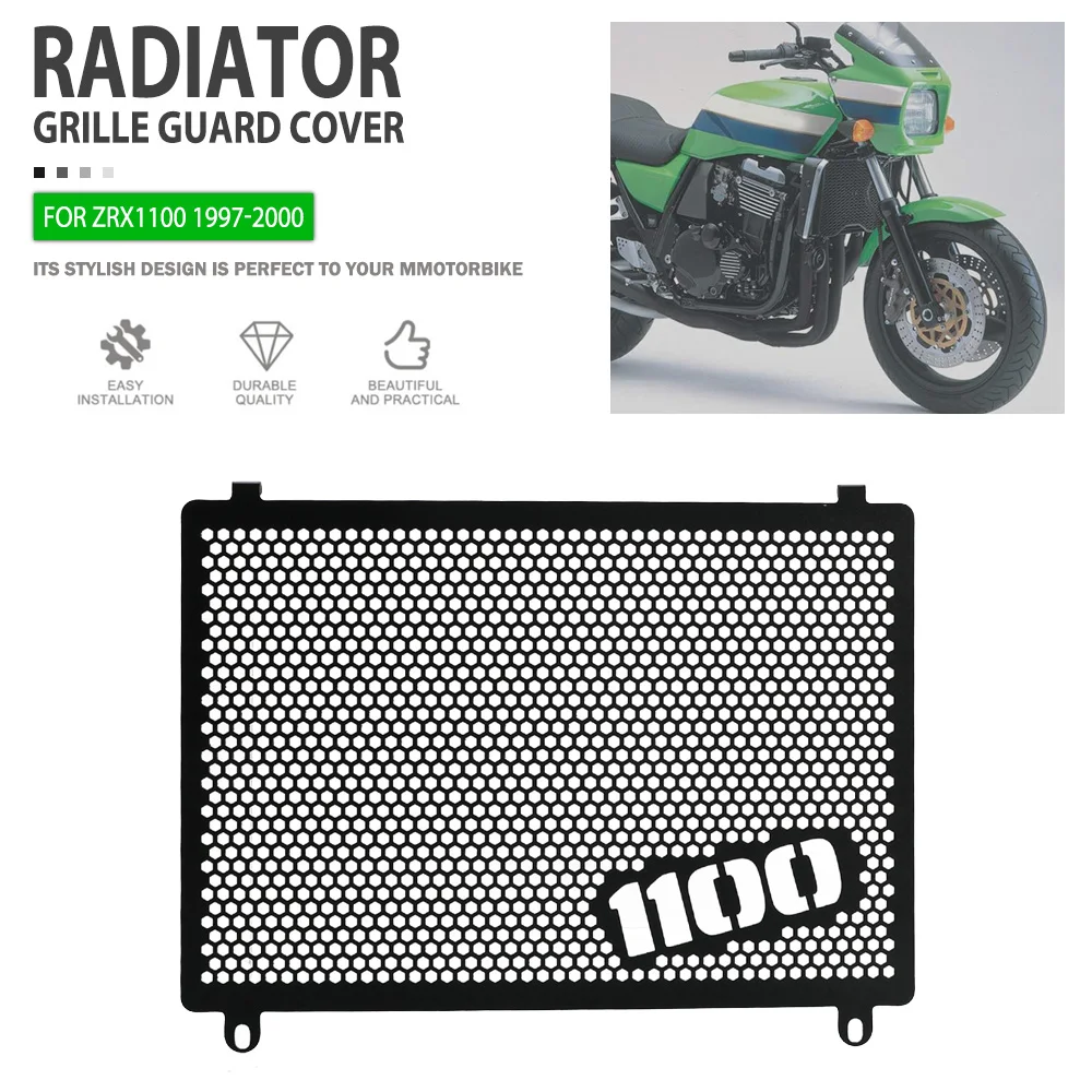 

Radiator Guard For Kawasaki ZRX1100 ZRX-1100 ZRX 1100 1997 1998 1999 2000 Motorcycle Radiator Grille Cover Protector Accessories