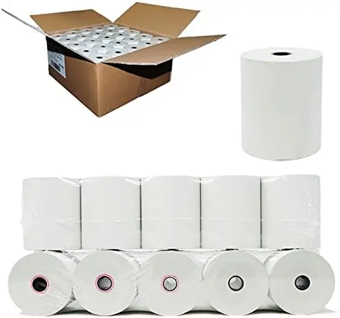 

50 Rolls 3 1/8 x 230 Thermal Paper Receipt Rolls 48GSM for Clover Star POS Printers