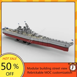 3773PCS MOC Missouri BB-63 Building Block Warship Model Technical Bricks Set DIY Assembly Creative Kids Puzzle Toys Xmas Gifts