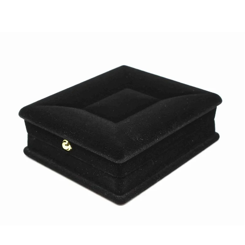 1 x Velvet Necklace Chain Jewelry Display Storage Box Gift Case Holder Organizer---Black