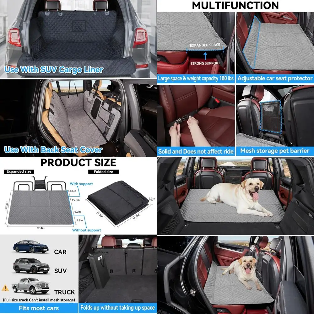 

Удлинитель заднего сиденья для собак, грузовой вкладыш для внедорожника, жесткий нижний чехол для автомобильного сиденья для собак на заднее сиденье, гамак для собак, кровать для собак для SU