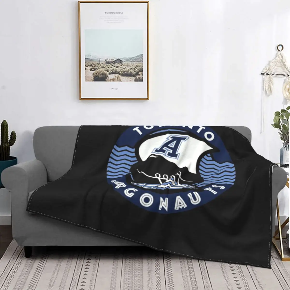 Toronto Argonauts Throwback Ship An Ultra-Soft Micro Fleece Blanket