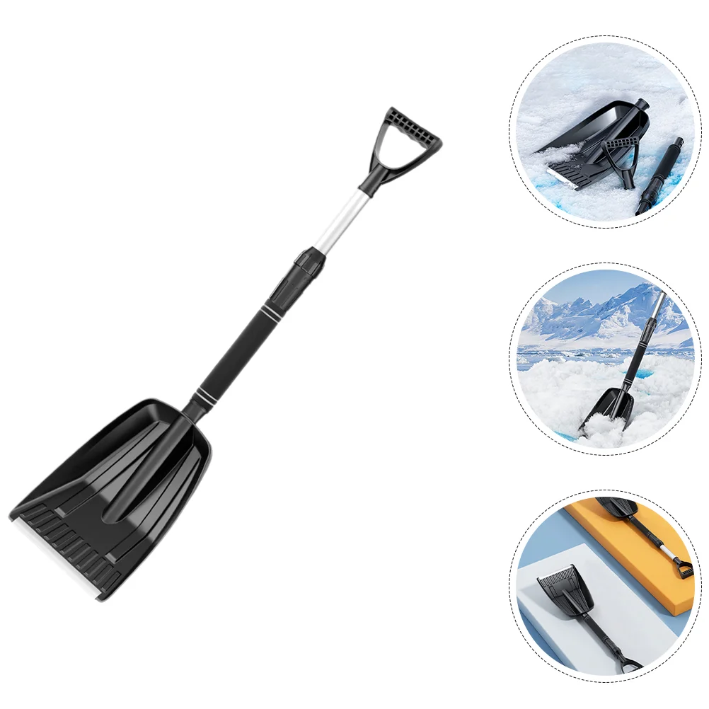 

Snow Tools Winter Portable Detachable Telescopic (black 9748) Shovels Emergency Alloy Outdoor